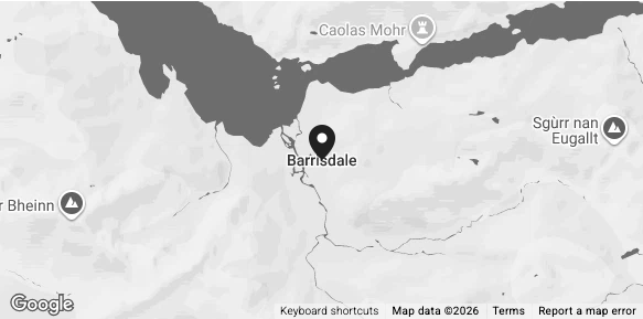 Map showing Barrisdale, Knoydart